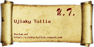 Ujlaky Tullia névjegykártya